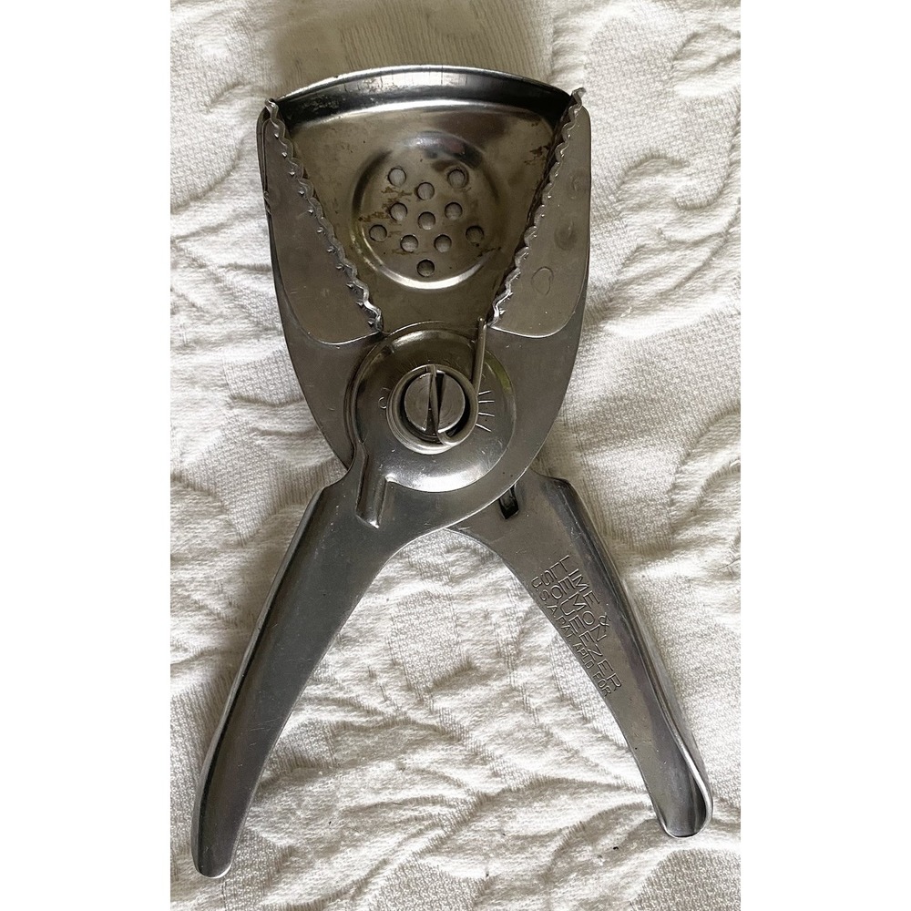 Vintage Stainless Steel Vaughan Lime & Lemon Squeezer Made In USA Chicago